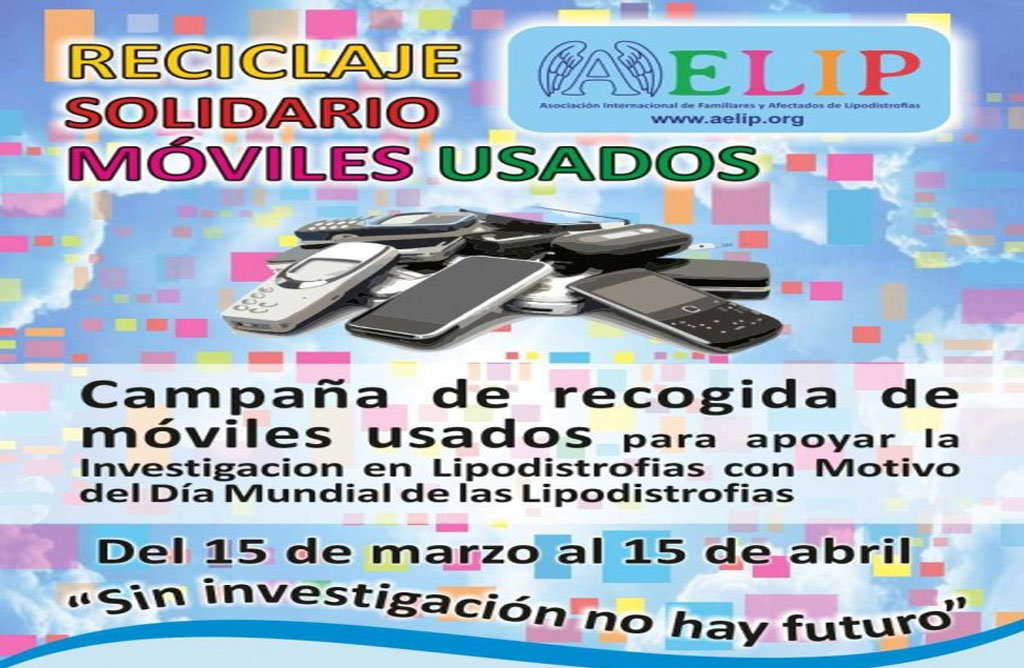 Campaña de recogida de móviles usados para AELIP